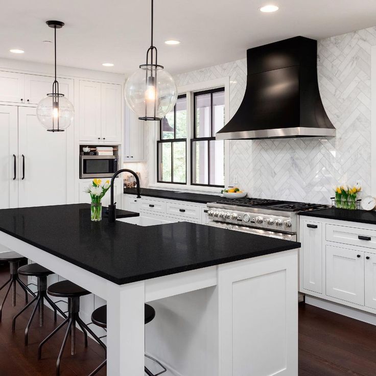 23 Black Kitchen Countertops That Are Strikingly Beautiful | Black .