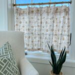 Chisel Pattern Cafe Curtain Linen LOOK Texture , Tier Curtains .