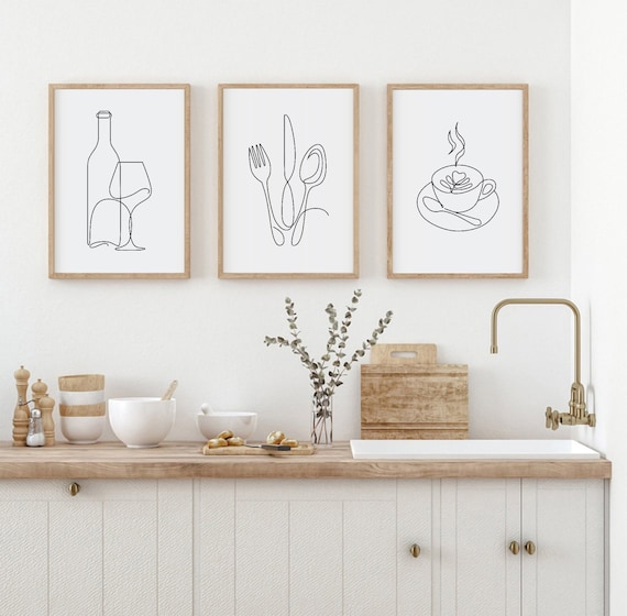 Kitchen Prints Set of 3 Kitchen Decor, Kitchen Wall Decor, Kitchen .