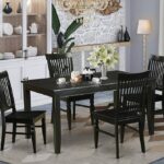 Amazon.com: East West Furniture DUWE5-BLK-W Dudley 5 Piece Set .