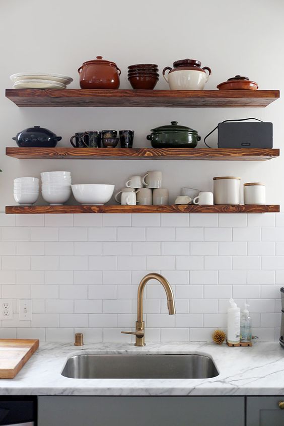 Kitchen Floating Shelves — Hurd & Hon