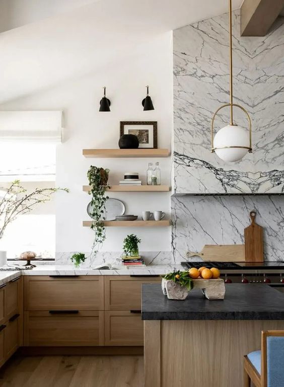 How to Create a Stylish Kitchen with Floating Shelv