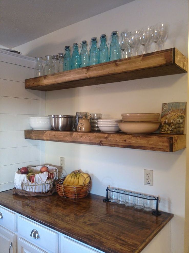 $20 DIY Floating Shelves | Floating shelves diy, Floating shelves .