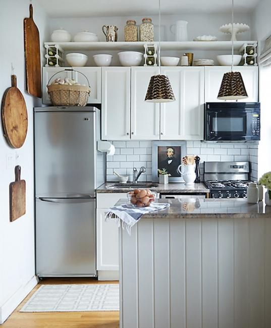 25 Space Saving Small Kitchens and Color Design Ideas for Small .