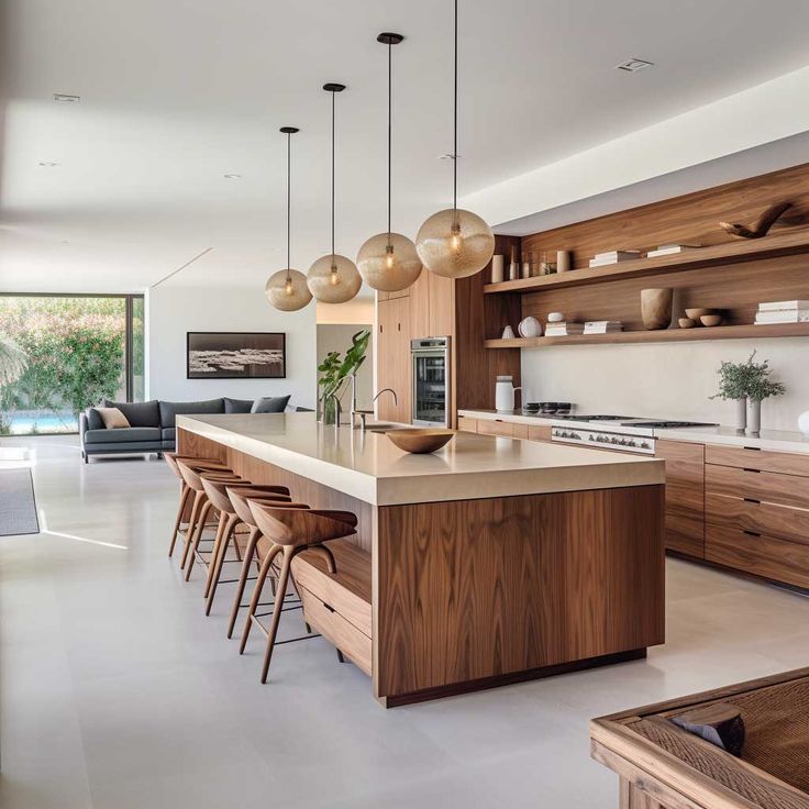 10+ Inspirations for Your Open Concept Mid-Century Modern Kitchen .