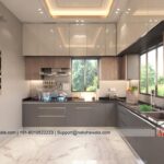 Modern Modular & Full Height Open Kitchen Interior Desi
