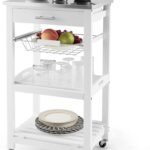Amazon.com: GOFLAME Kitchen Island Cart with Drawer, Rolling .
