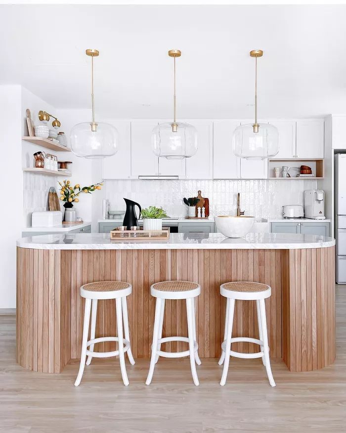 62 Kitchen Island Ideas You'll Want to Copy | White modern kitchen .