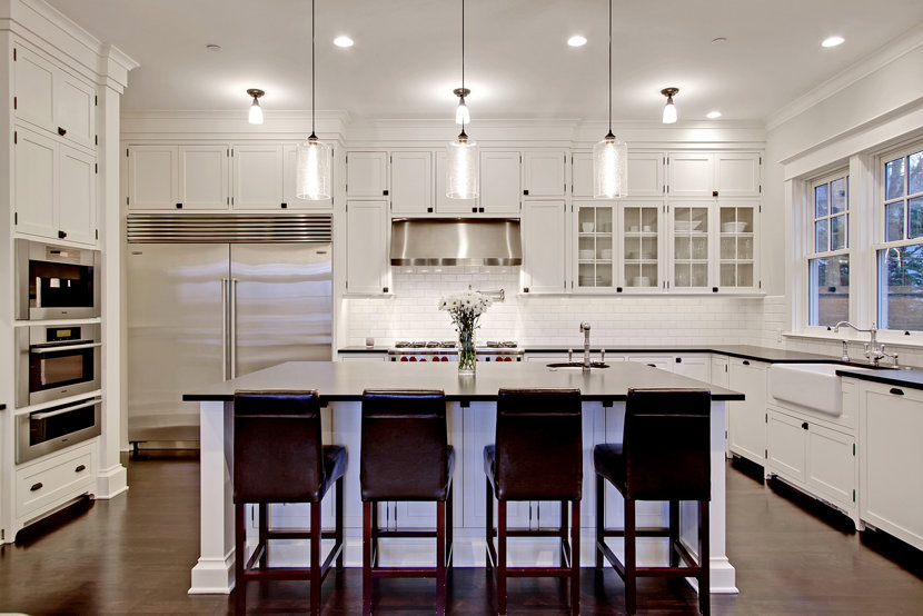 Niche Modern Kitchen Island Lighting Illuminates Custom Seattle Ho