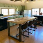 Reclaimed Wood Kitchen Island Counter Height Table Rustic Optional .