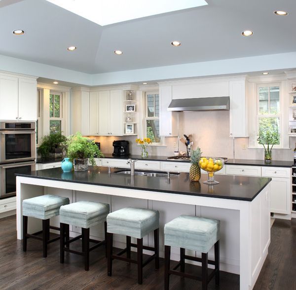 20 Beautiful Kitchen Islands With Seating | Contemporary kitchen .