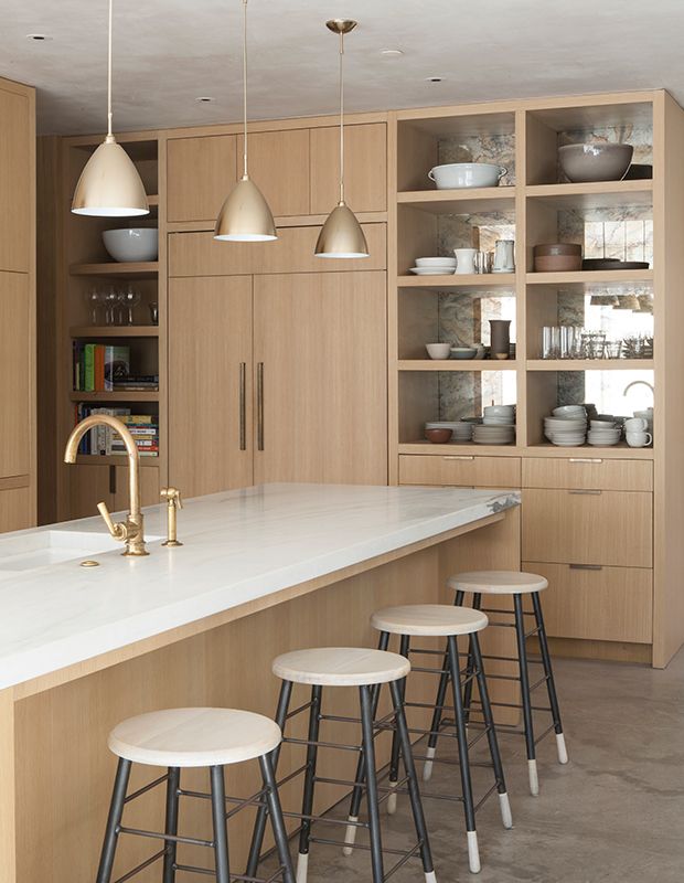 Hot Look: 40 Light Wood Kitchens We Love | Modern wood kitchen .