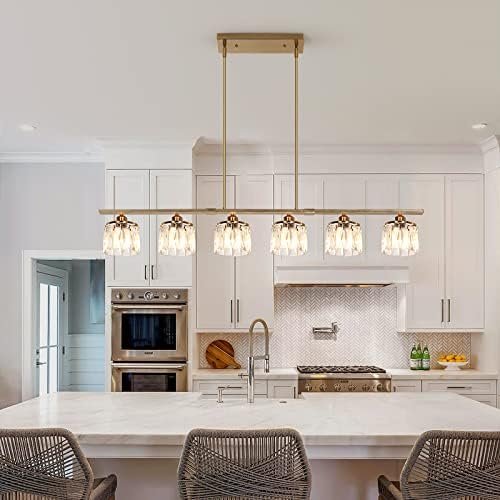 Ganeed Island Light for Kitchen,6 Lights Dining Room Light Fixture .