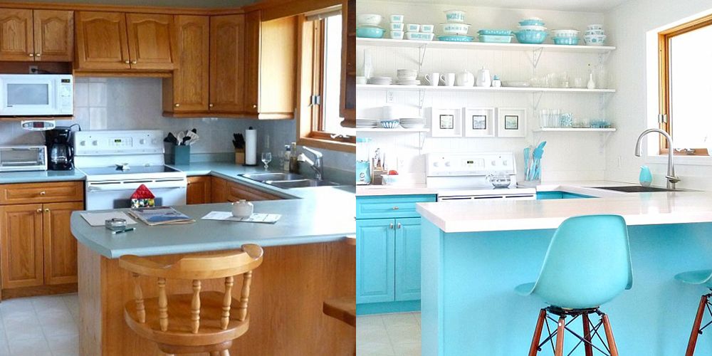 13 Clever Kitchen Makeovers - Kitchen Renovation Ide