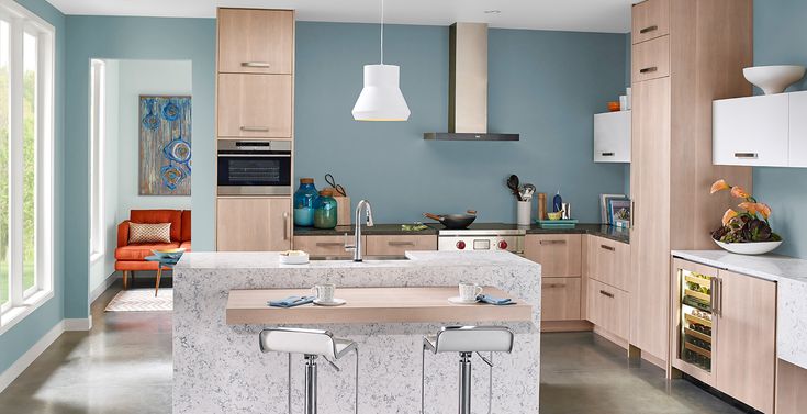 Get inspired for your next project with images of blue kitchen .