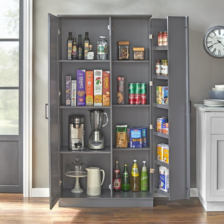 TMS Clarkson 71" Tall Modern Farmhouse Kitchen Pantry Cabinet .