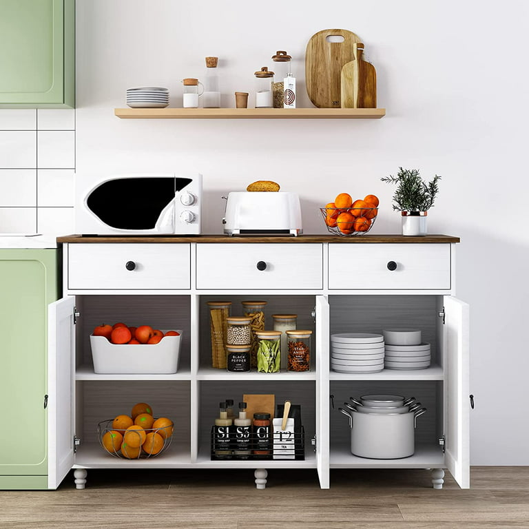 Catrimown Sideboard Buffet Cabinet, Mid-Century Kitchen Storage .