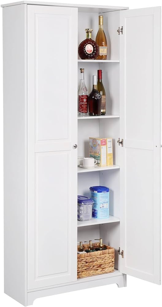 Amazon.com: VINGLI Tall Pantry Storage Cabinet, 72'' Kitchen .