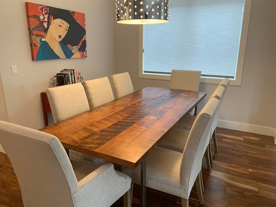 Industrial Table. Kitchen Table. Dining Table. Reclaimed Wood .