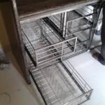 Silver Stainless Steel Kitchen Trolley, Size/Dimension: 18x12x20 .