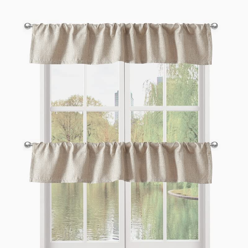 Amazon.com: DecoHongDi 10 Inch Valances for Window 2 Panels .