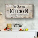 Farmhouse Kitchen Wall Art Custom Kitchen Family Signs Kitchen .