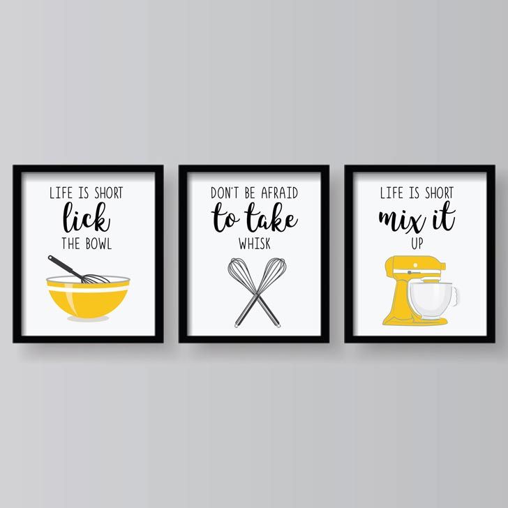 18 Pieces of Funny Kitchen Wall Art That Are Just Too Real - Tiny .