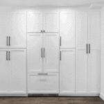 Tall Kitchen Pantry Cabinets Create a Full Wall Effect | Sweet