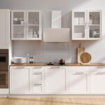 Amazon.com: Furnaza Kitchen Wall Cabinets 4 Doors - Laundry Wall .