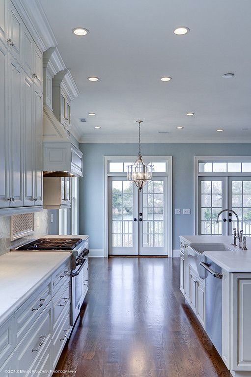 103108 - AllisonRamseyArchitects | Grey kitchen walls, Blue .