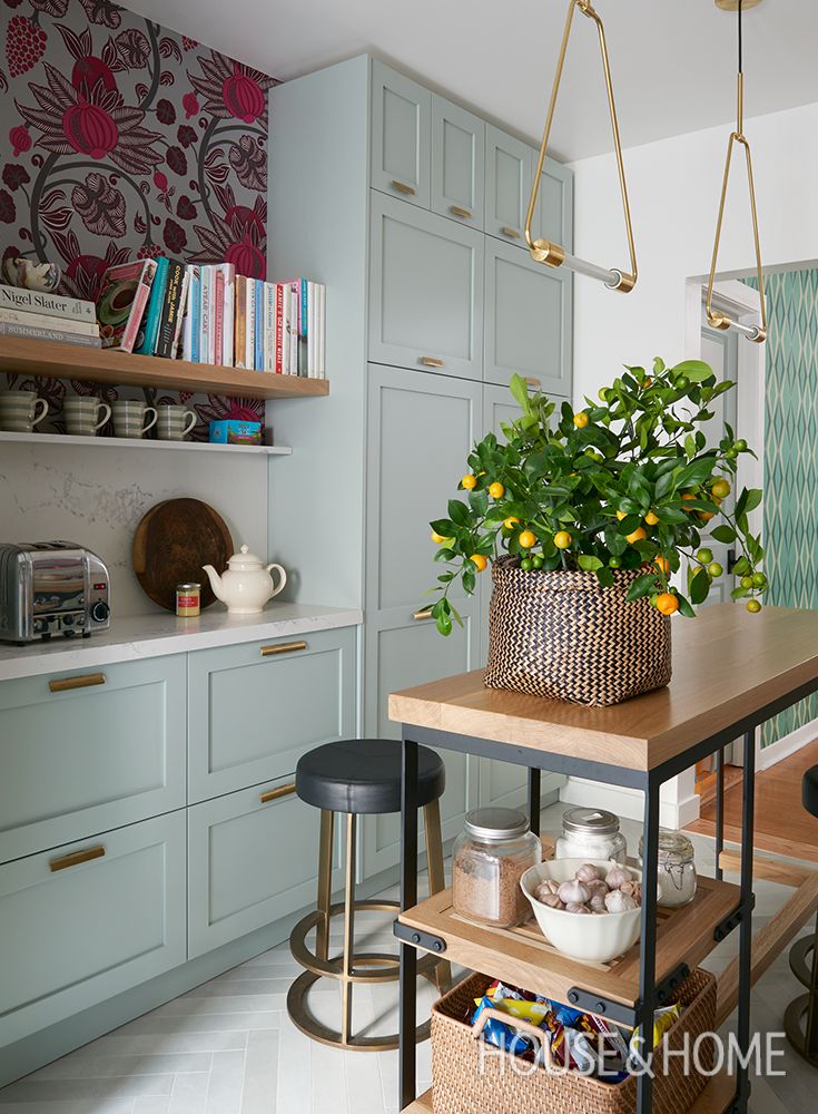 Kitchen Makeover: Color & Pattern Bring This Small Space To Life .