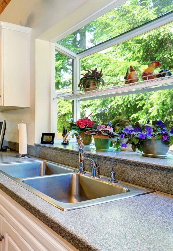 Brighten Up with a Garden Window in Kitchen Spaces - Improve