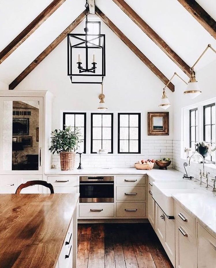 modern farmhouse kitchens - My Sweet Savann