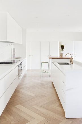 Top 15 Modern White Kitchen Ideas | Hunker | White modern kitchen .