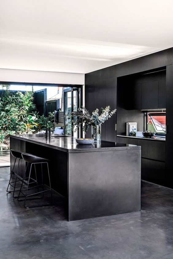 25 Moody Kitchens With Impeccable Taste - Shelterne