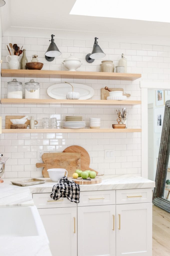 Kitchen Shelf Styling Ideas For Fall - Modern Gl