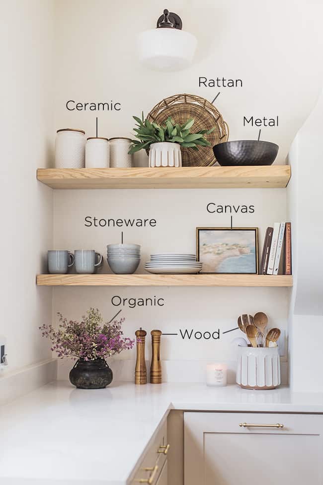 Kitchen Shelf Styling Tips (and budget finds!) - Jenna Sue Desi