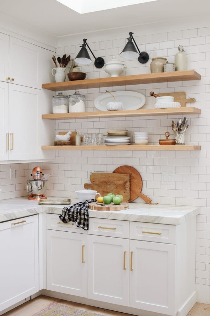 Kitchen Shelf Styling Ideas For Fall - Modern Gl