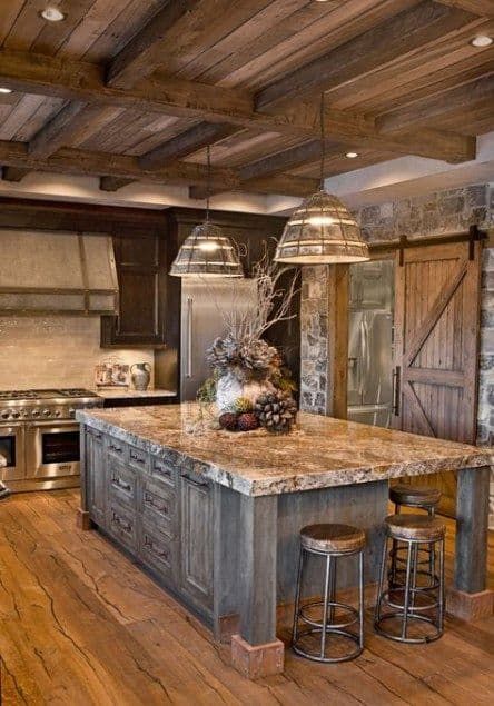 24 Rustic Kitchen Cabinet Ideas for 2024 | Rustic country kitchens .