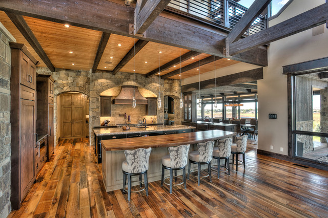 Rustic Luxury - Rustic - Kitchen - Denver - by Aneka Interiors Inc .