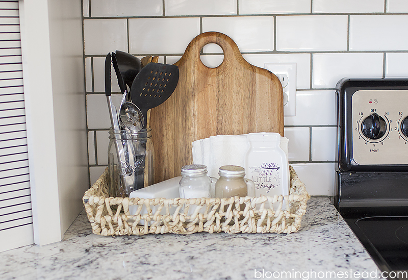 Kitchen Countertop Organization Ideas - Blooming Homeste