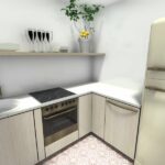 Make a Small Kitchen Layout Feel Bigger With Clever Design Tric