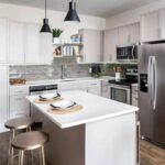 L Shaped Kitchen with Island (30 Design Ideas) | Small condo .