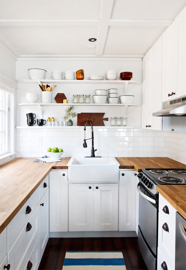 Inspired Rooms} Small White Kitchen Remodel - The Inspired Ro