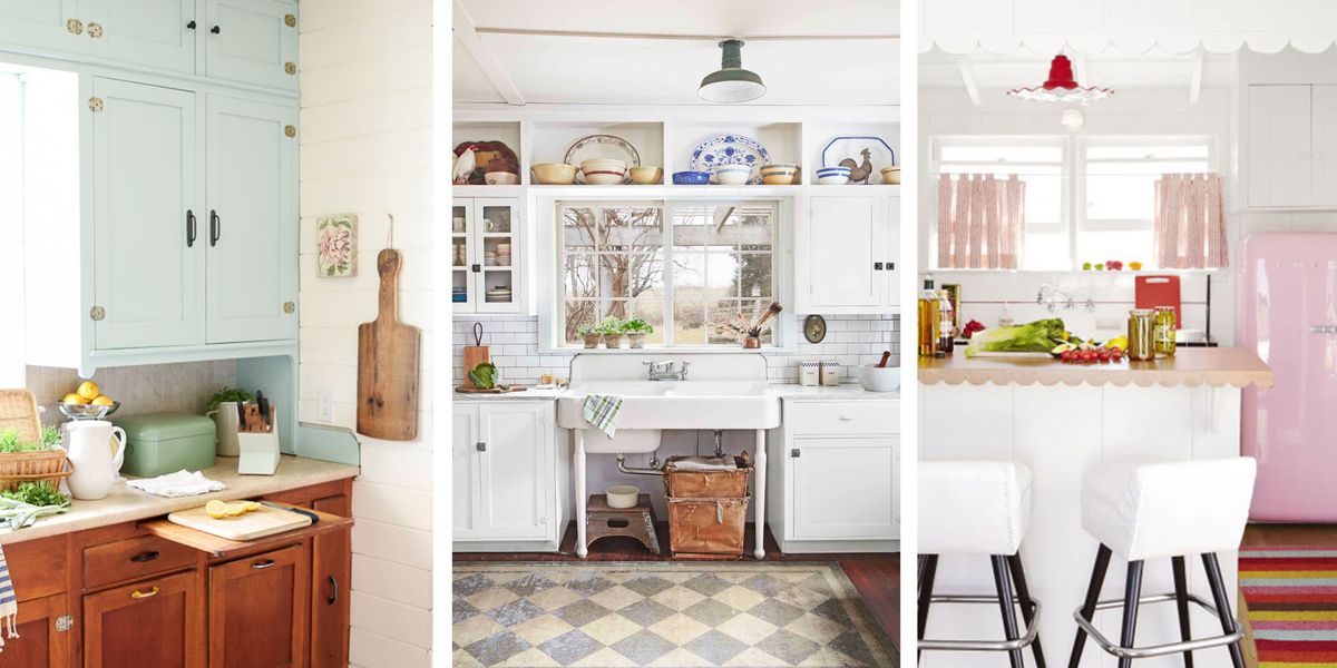 20 Vintage Kitchen Decorating Ideas - Design Inspiration for Retro .