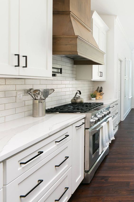 40 White Cabinets with Black Hardware Kitchen Ideas - NP | White .