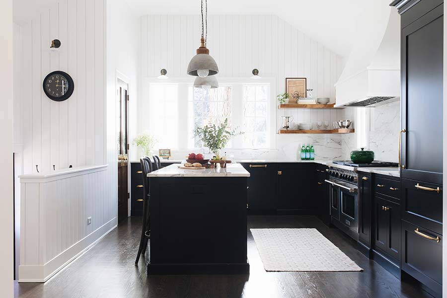 The Black Kitchen Cabinet Trend — Heather Hungeling Desi