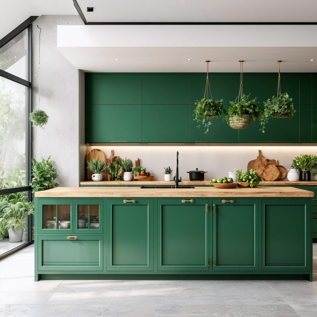 Customization Options for ⁤Green Kitchen Cabinets