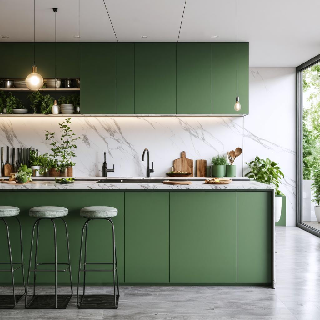 Popular Styles and​ Trends in Green Kitchen Cabinet Design