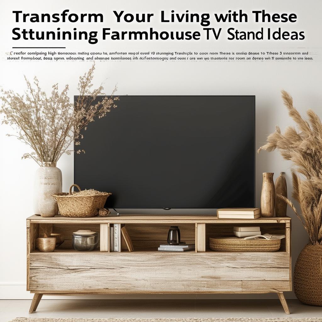 Transform Your Living Room with These 30 Stunning Farmhouse TV Stand Decor Ideas